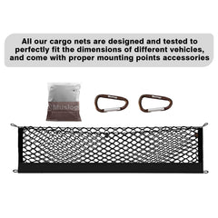 Muslogy Trunk Cargo Net ideal for road trips and everyday cargo.
