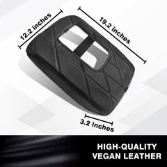 Muslogy vegan leather armrest pad for bucket seats adds comfort on long drives