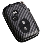 Muxkenper carbon fiber front view key fob cover with premium texture
