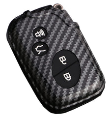 Muxkenper carbon fiber front view key fob cover with premium texture