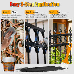 MuzeFansi rust converter heat-resistant coating suitable for high-temp parts.