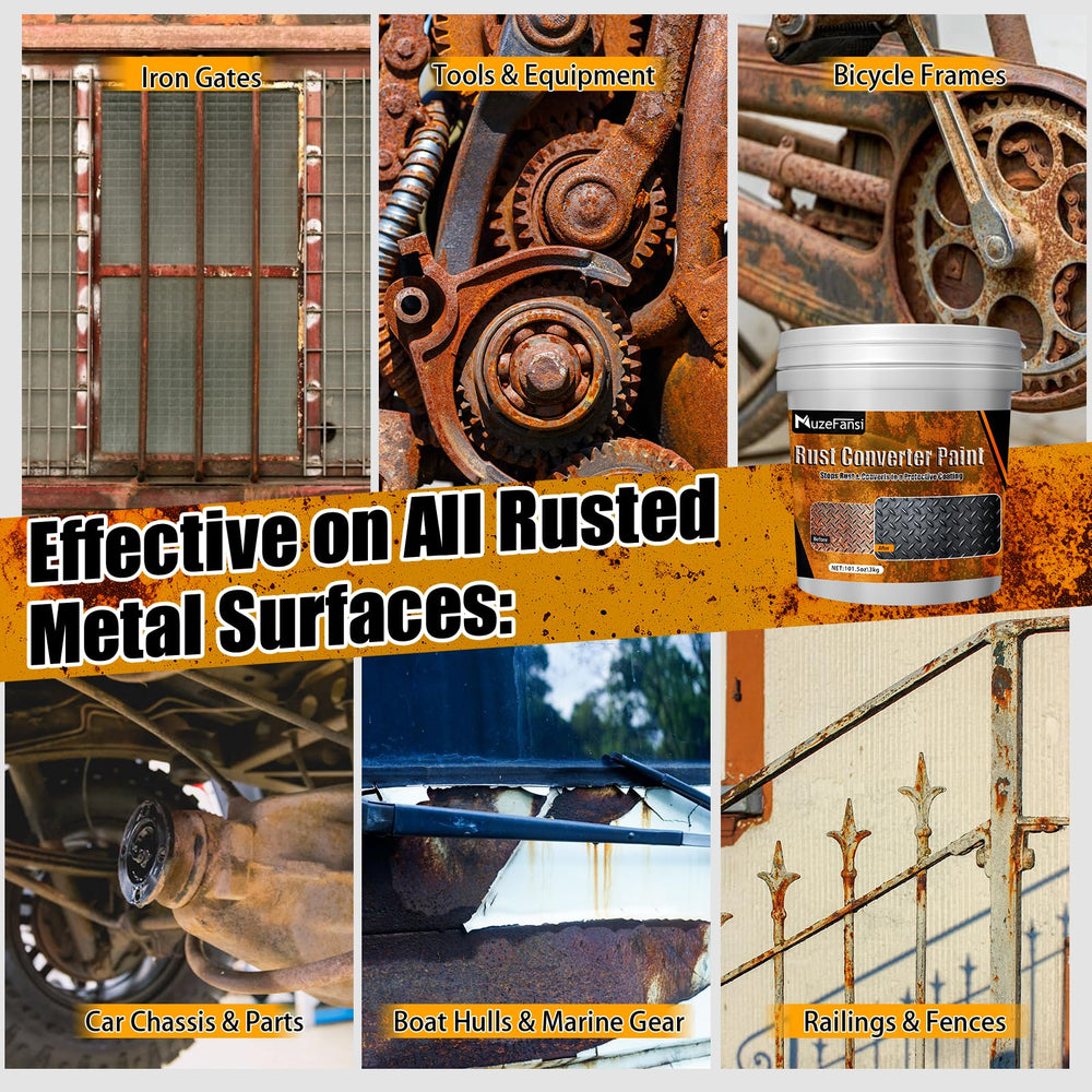 MuzeFansi rust converter for vehicle, trailer, and boat applications with versatile protection.