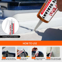 Adhesion to EPDM and TPO surfaces without priming using MuzeFansi