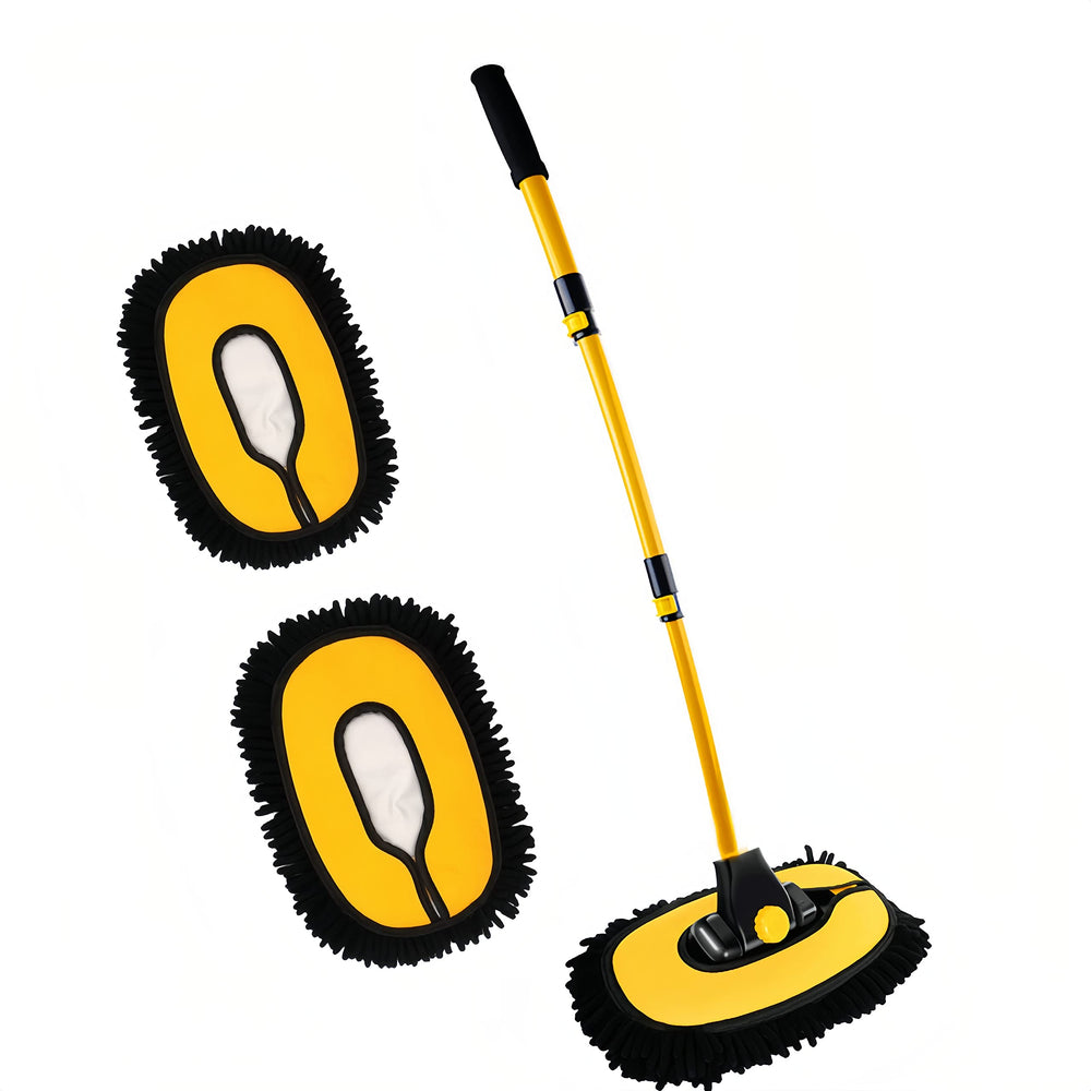 MVEQRRN upgrade car wash brush long-handle eases roof cleaning.