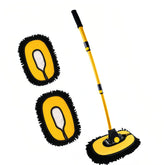 MVEQRRN upgrade car wash brush long-handle eases roof cleaning.