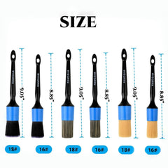 MVEQRRN yellow boars hair brush for exterior cleaning and wheels