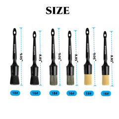 MVEQRRN yellow boars hair brush for wheel cleaning, gentle yet effective.