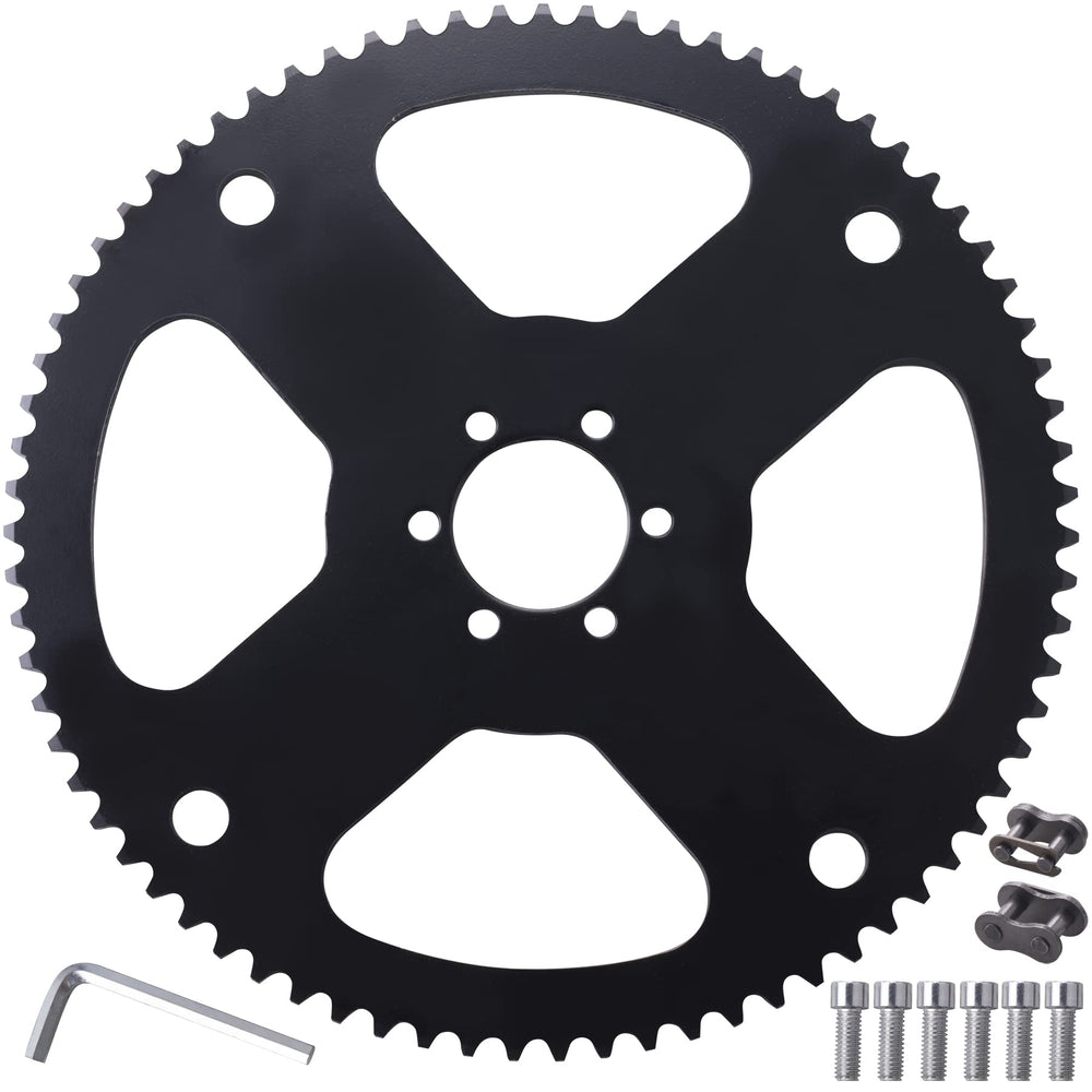 MWMNUN 35 chain 75-tooth rear sprocket back view improves drive stability