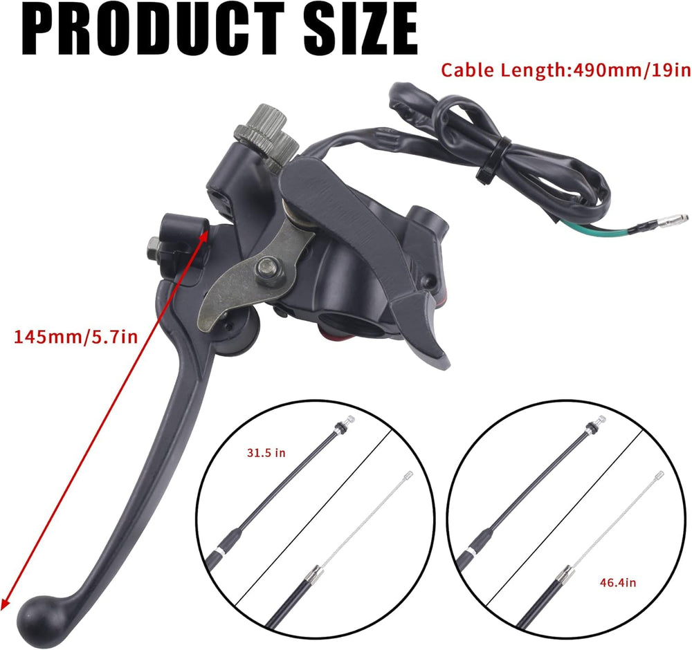 MWMNUN 7/8 inch handlebar throttle fits 22mm bars, simple installation.