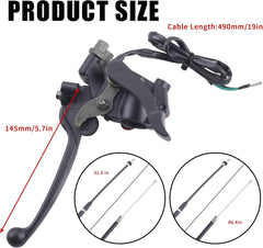MWMNUN 7/8 inch handlebar throttle fits 22mm bars, simple installation.