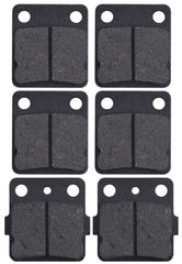 MWMNUN brake pads front close-up showing Kevlar-carbon material for strong braking