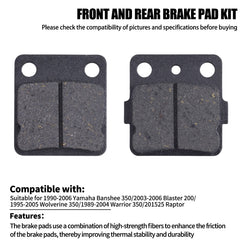 MWMNUN brake pads packaging box with model labels for easy identification