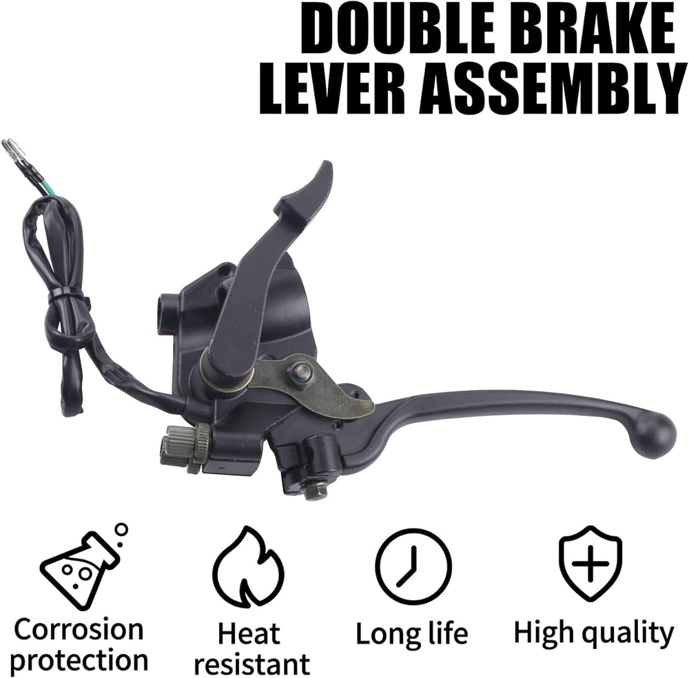 MWMNUN parking brake button offers quick, secure parking on trails.