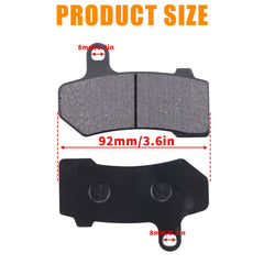 MWMNUN rear brake pads close-up showing consistent bite and fade resistance.
