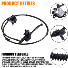 MWMNUN white master cylinder offers smooth operation and clear visual of the system.