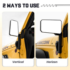 MWNYO all-aluminum body mirrors withstand harsh weather for durability.