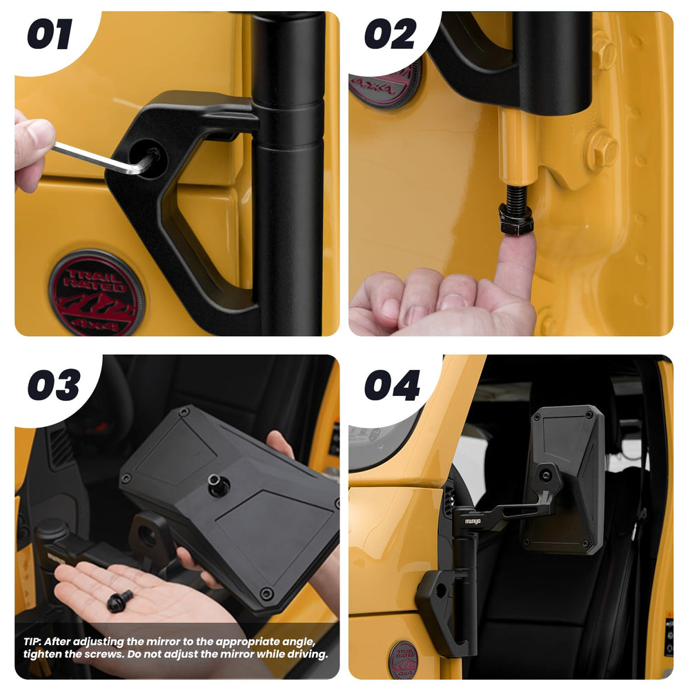 MWNYO anti-vibration design keeps a steady rear view on rough terrain.