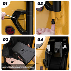 MWNYO anti-vibration design keeps a steady rear view on rough terrain.