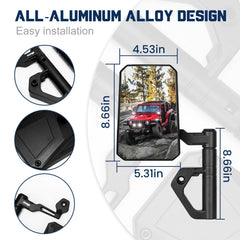 MWNYO weatherproof bracket cover minimizes water intrusion and wind noise.