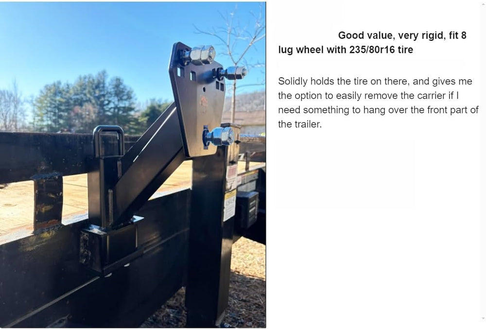MY RUSTIC double nut design locks the tire to reduce loosening.