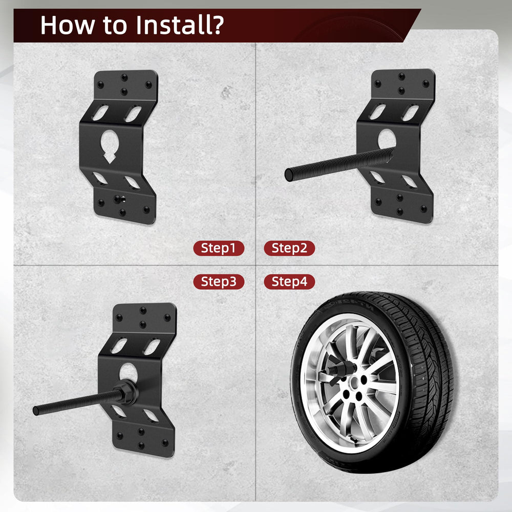 MY RUSTIC spare tire mount installed securely, simplifying maintenance and access.