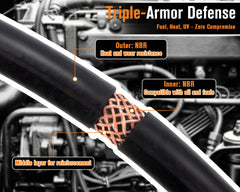 mycheng fuel line temperature range supports cold starts and hot engine operation.