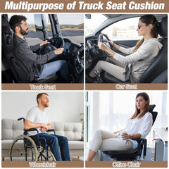 MYFAMIREA truck cushion with slip-resistant bottom for secure placement.