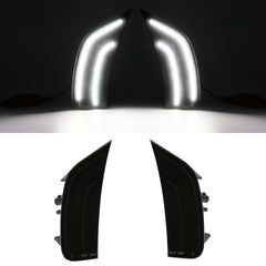 Mynoway smoked-lens LED side marker lamp on Yukon front left enhances night signaling