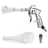 MYPIN aluminium car cleaning gun with tapered nozzle delivers a strong airflow for car interiors.