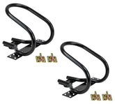 Mytee Products 7in wheel chock front view showing sturdy steel construction for trailer stability.