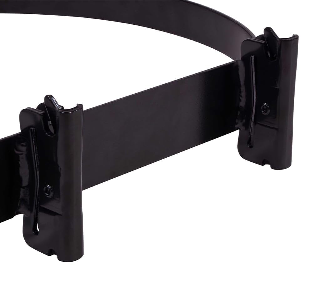 Secure clips on Mytee bucket holder prevent bucket movement during transit.