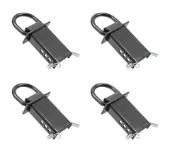Mytee hitch pin with cotter pin enables quick height adjustments.