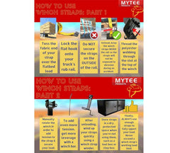 Mytee Products Kinedyne winch strap weather-resistant webbing resists outdoor wear.