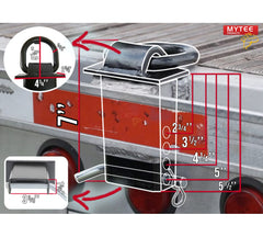 Ideal for securing payloads on flatbed trailers.