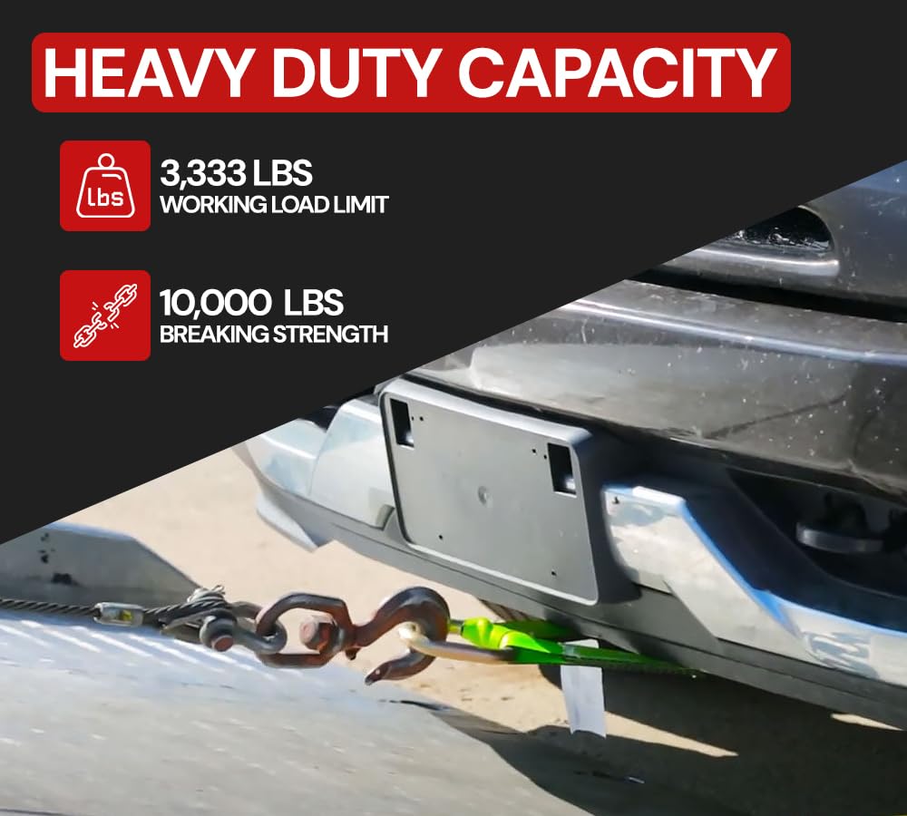 Green hi-viz webbing improves visibility on busy job sites