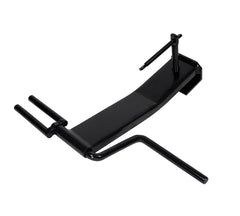 Close up of Mytee strap winder with a rust resistant black finish