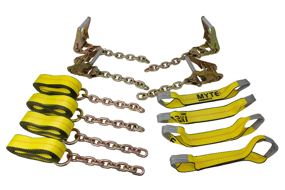 Mytee Products Roll Back Tie-Down System eight-point assembly for secure loading