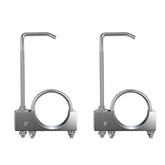 Myzpahn exhaust clamp 3in hanger closeup showing robust construction for durable fit.