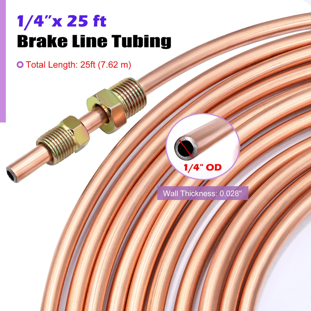 mznowsea brake line kit easy to bend by hand for quick setups