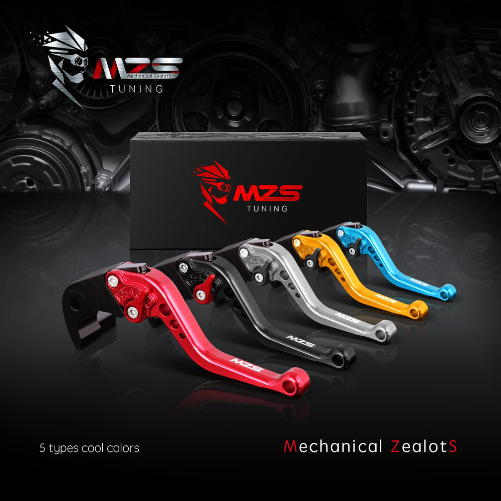 MZS black adjustable short lever for CBR250R supports confident braking