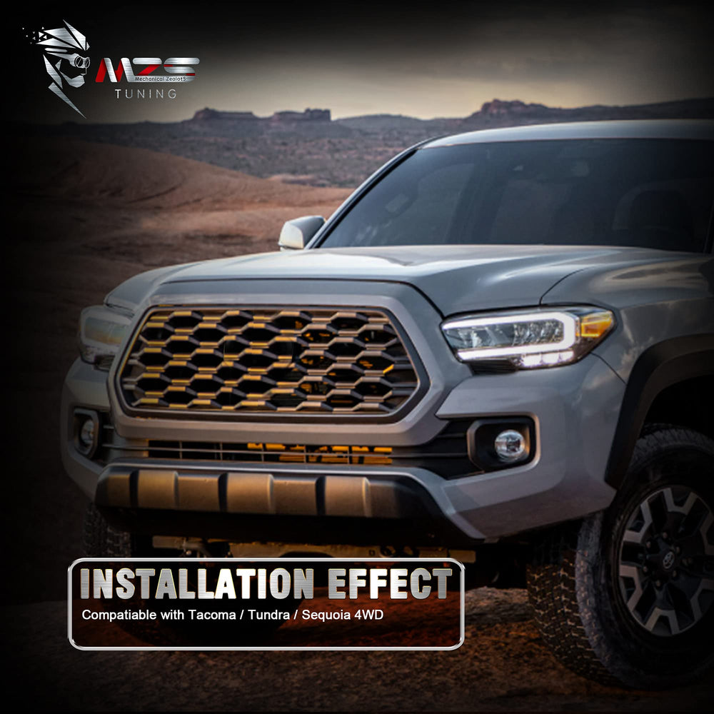 Not compatible with 5-lug Tacomas per MZS compatibility notice.
