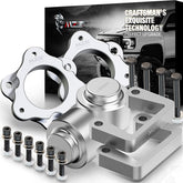 MZS leveling kit front spacer assembly shows balanced stance and added ground clearance.