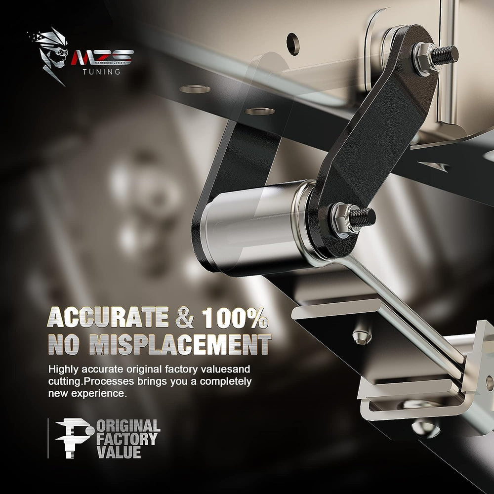 MZS front stance improved after installation for better approach angles