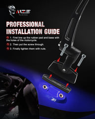 Easy installation of MZS racing mirrors with simple alignment and tightening steps