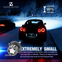 N Nordlichter H13 radiator base 32mm shows compact, plug-and-play design.