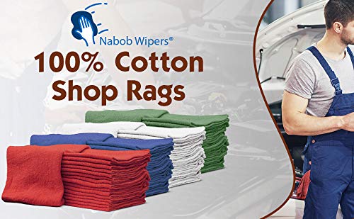 Nabob Wipers 14x14 towels absorb spills efficiently for grease and paints.