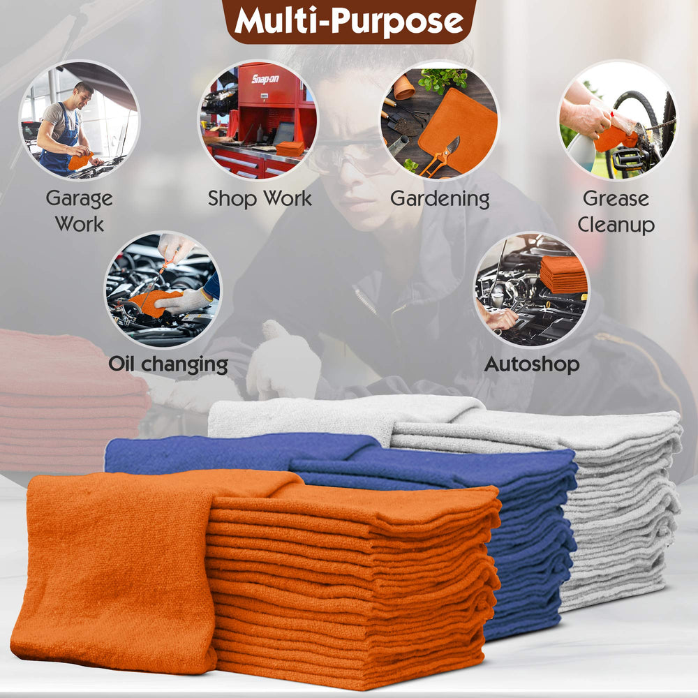 Nabob Wipers towels with reinforced four-sided stitching resist wear.