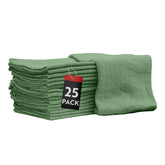 Nabob Wipers shop towels 25-pack green, ideal for bulk garage cleaning tasks.