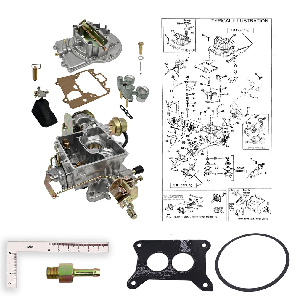 NACHUAN 2100-2150 carburetor side view highlights compact direct replacement design.