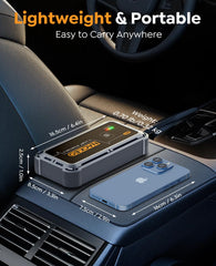 NACKEO 12000mAh power bank charges phones on the go